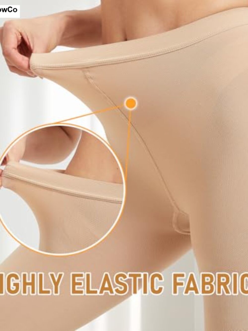 Compression Pantyhose Footless 15-20 mmHg Medical Grade Nylon Spandex - Picture 3 of 5